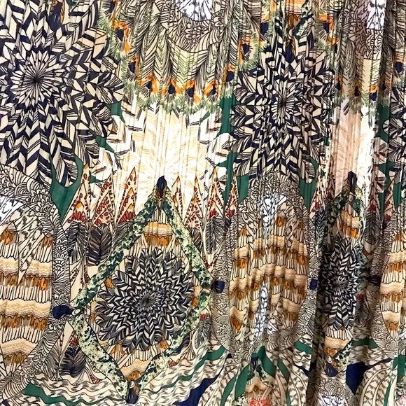 Flowy Accordion Pleat Midi Dress - Picture 4 of 5